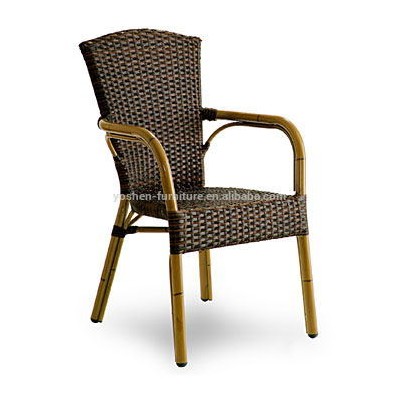 Aluminum Bamboo Garden Rattan Chair] outdoor cafe chair